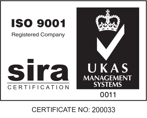 ISO9001 Black on white logo